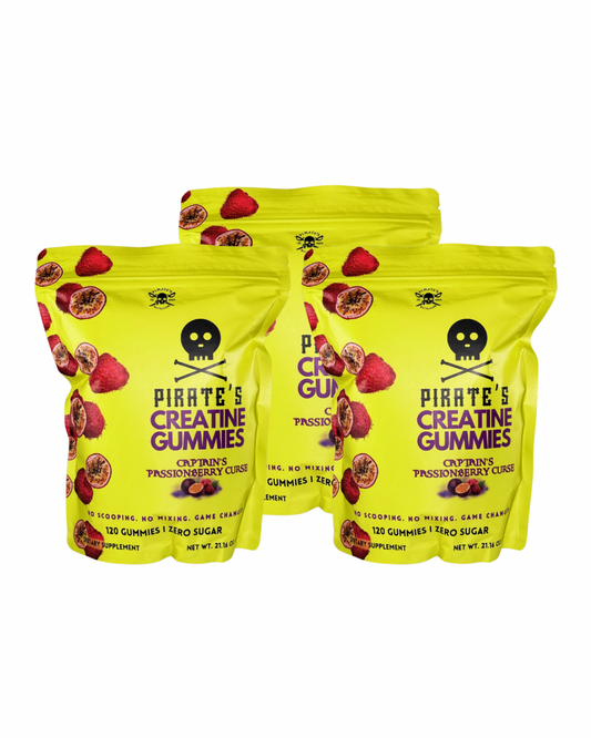 VALUE PACK - BUNDLE Captain's PassionBerry Curse Creatine Gummies