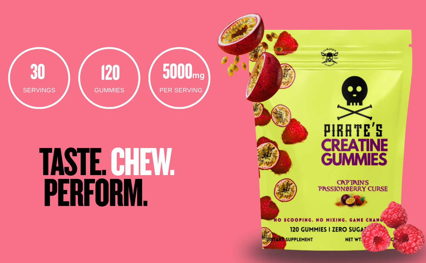 Creatine Gummies - Captain's PassionBerry Curse